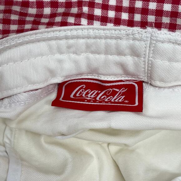Coca-Cola Bucket Hat White With Red Check Band New With Tags Officially Licensed - Picture 7 of 10